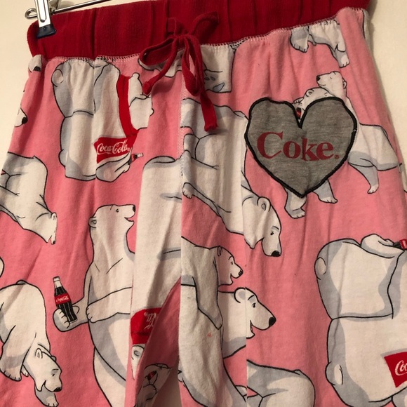 Pink Coke Pajama Pants with Polar Bears - Picture 3 of 8